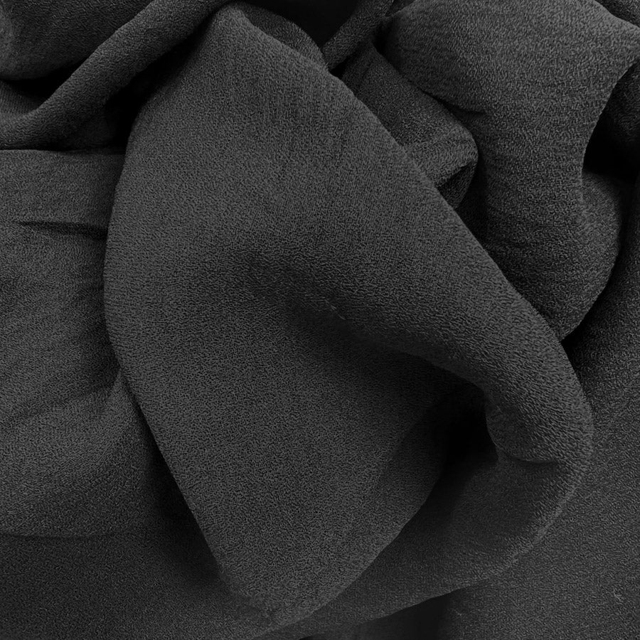 Fine Georgette Dress Fabric - Black