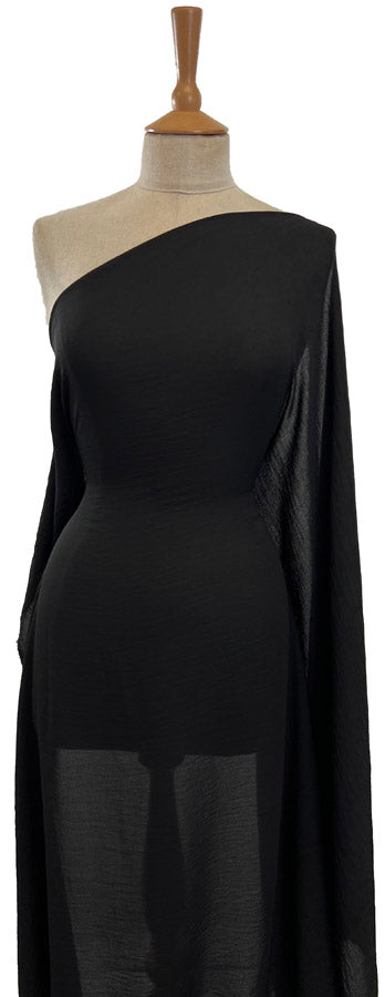 Fine Georgette Dress Fabric - Black
