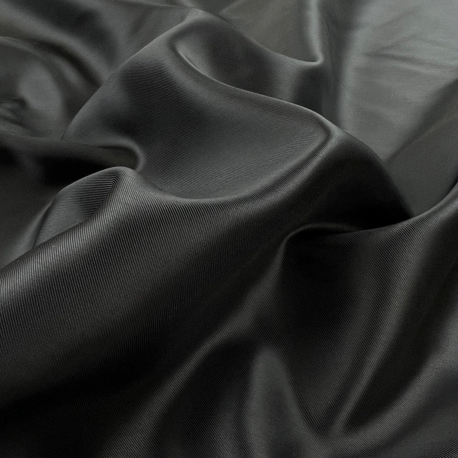 Black Twill Lining Acetate Viscose Fabric