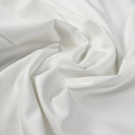 Blank Page Plain Woven Cotton White Shirting Fabric
