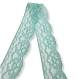 Polyester Flat Lace Trim - Hannah - Turquoise