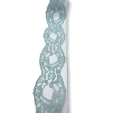 Polyester Flat Lace Trim - Fran - Sky Blue