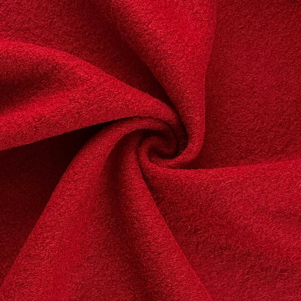 Pure Luxury - Boiled Wool - Deep Red