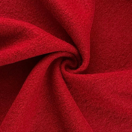 Boiled Wool Deep Red Swirl
