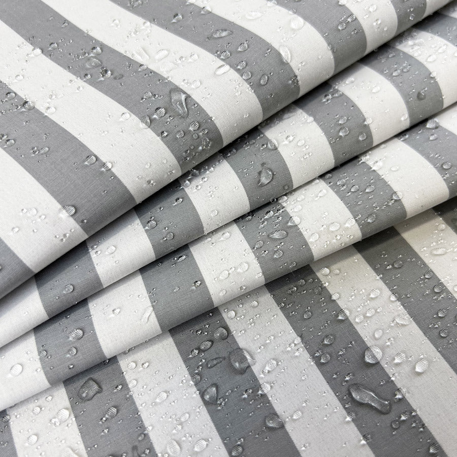 Remnant - Bonded Cotton - Grey Stripe (0.95m)