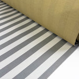 Remnant - Bonded Cotton - Grey Stripe (0.95m)