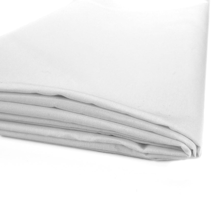 Boston - Plain Cotton Poplin - White