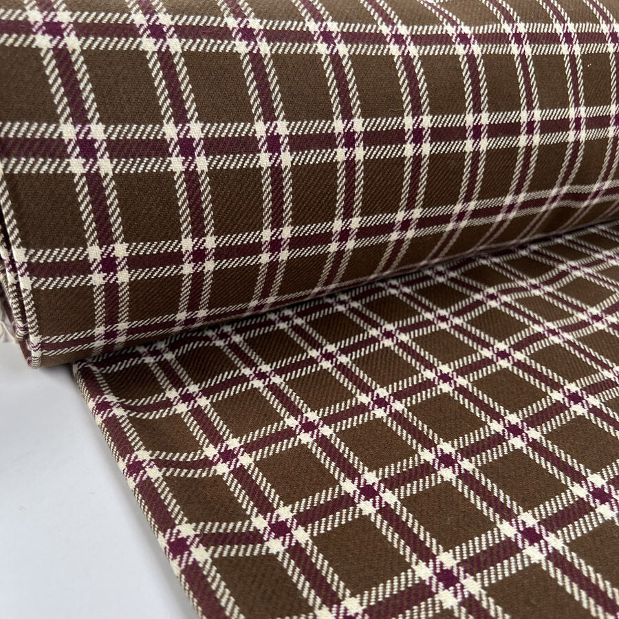 British Wool - Fudge Check