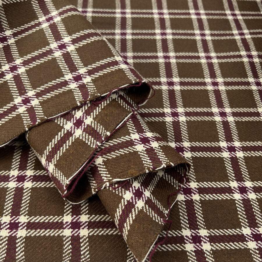 British Wool - Fudge Check