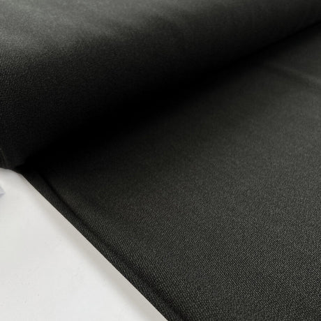 British Wool Slated Grey Polyester Fine Woven Suiting Fabric Bolt