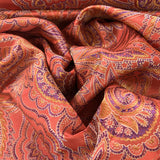 Remnant - Brocade - Coral Paisley (1m)
