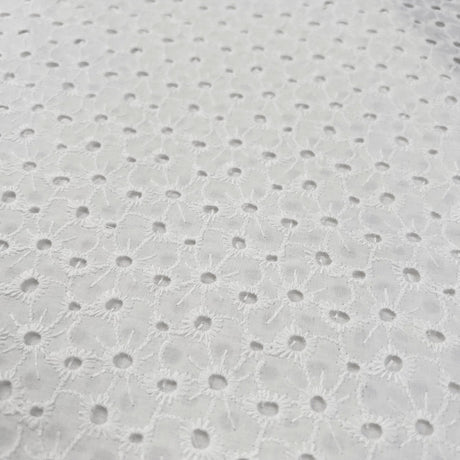 Broderie Anglaise Jada White Cotton Floral Embroidered Summer Dress Fabric Cu D9Fc9C54 34F7 4A49 90C1 5Adbf1D9D349