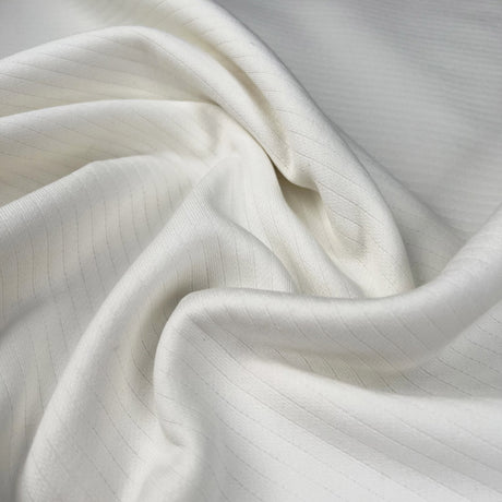 Bruised Ribs Cotton Brushed Heavy Rib Knit Heavy Cream Fabric