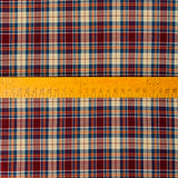 Brushed Tartan - Beige + Red