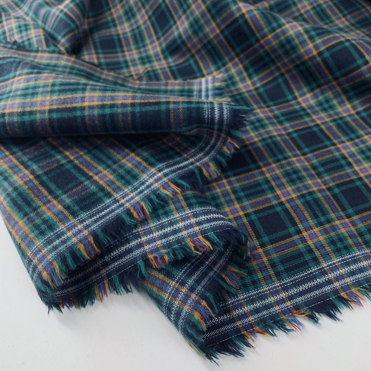Brushed Tartan - Black + Green
