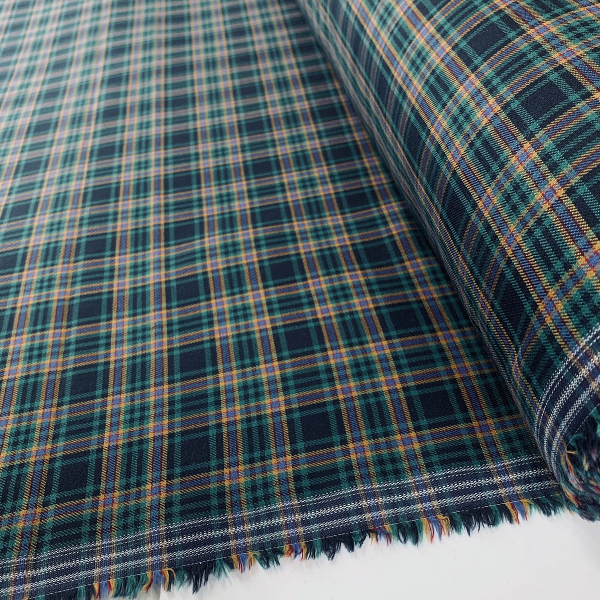 Brushed Tartan - Black + Green