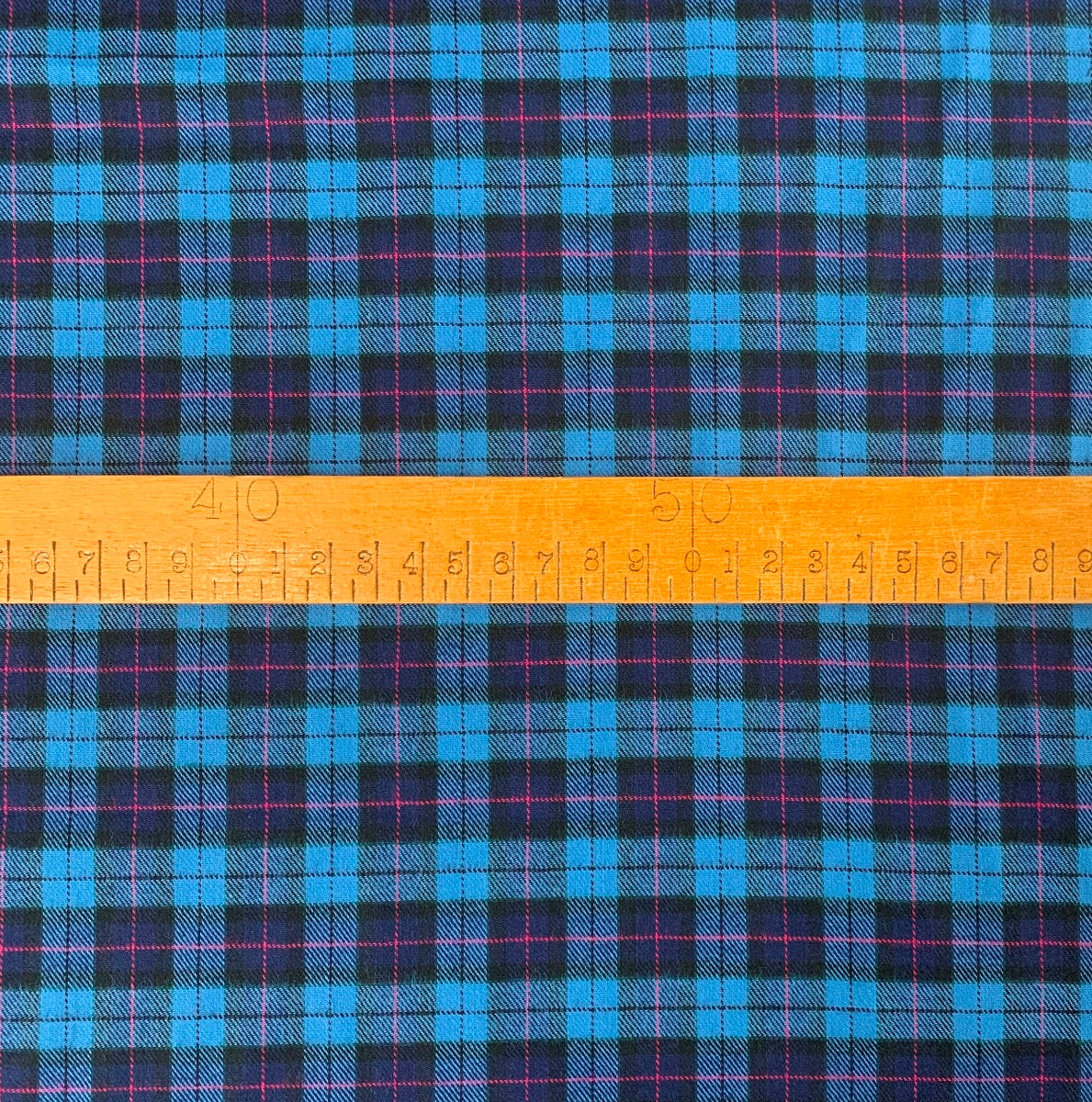 Brushed Tartan - Navy + Pink