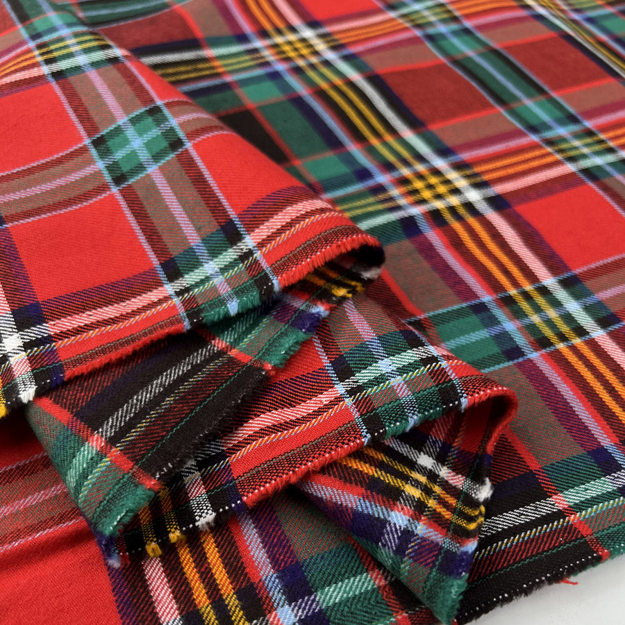 Brushed Cotton Check - Red