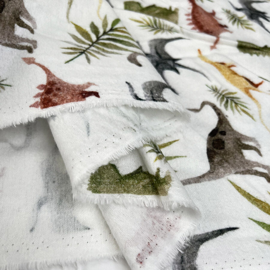 Brushed Cotton - Fossil Friends