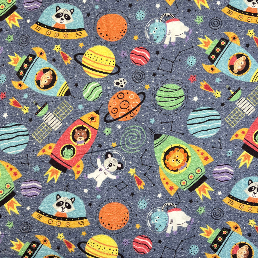 Brushed Cotton - Galactic Safari