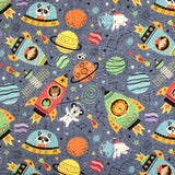 Brushed Cotton - Galactic Safari