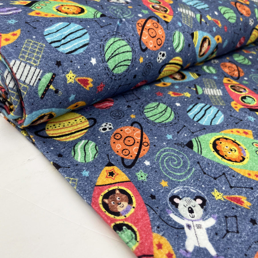 Brushed Cotton - Galactic Safari