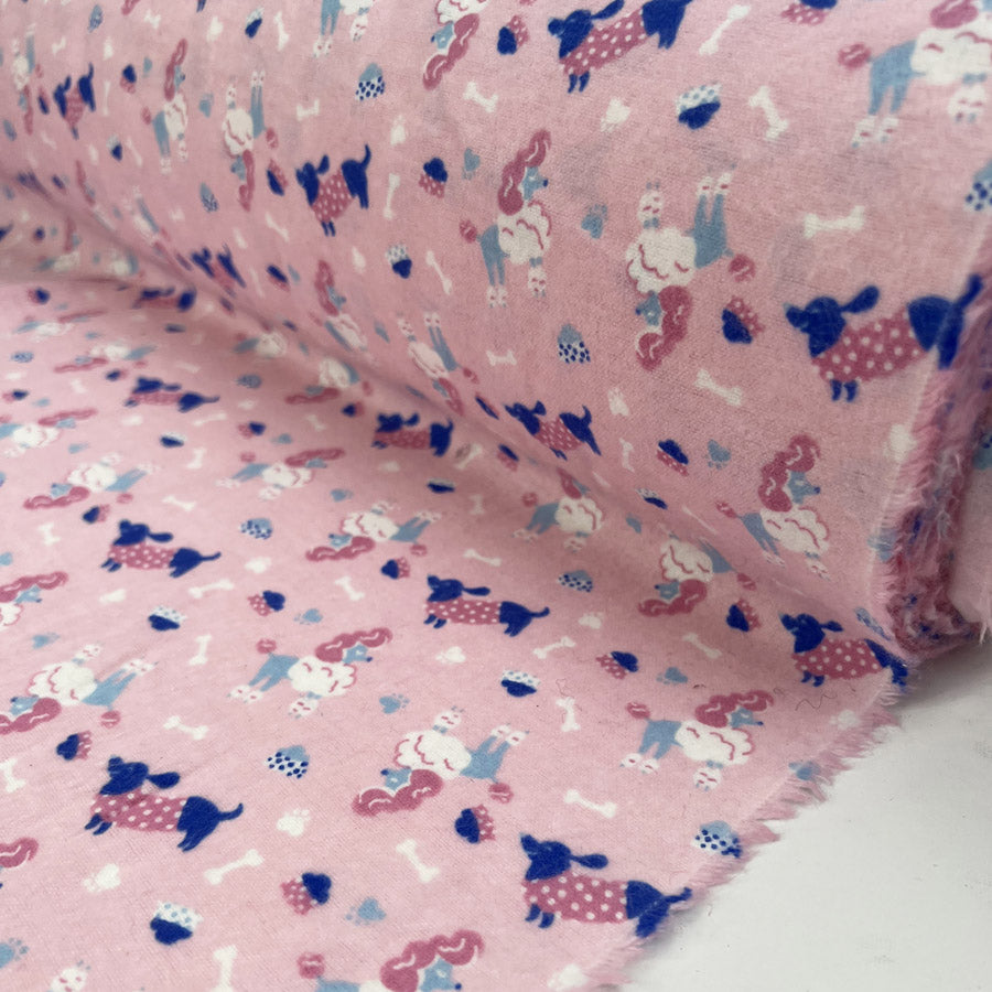 Brushed Cotton - Poodle Playtime