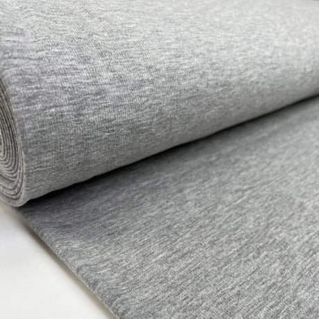 Brushed French Terry Marl Grey Cotton Elastane Stretch Knit Jersey Fabric Bolt 09B15539 8C0E 4A0C 8E69 Cfe5D7Cf575C