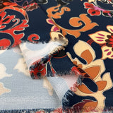 Remnant - Bubble Crepe - Saffron Floral (1m)