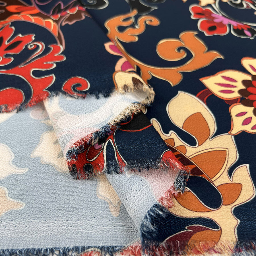 Bubble Crepe - Saffron Floral