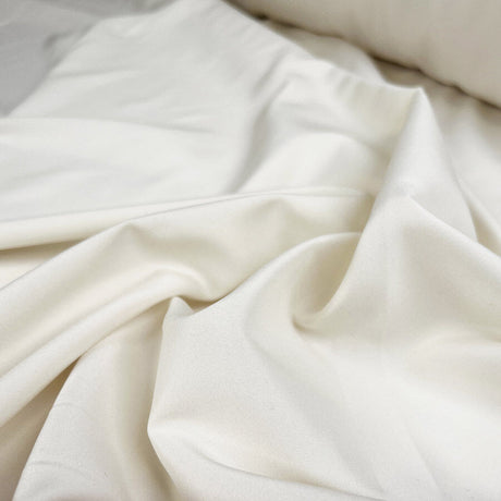 Buttermilk Lining Cream Fine Woven Nylon Fabric