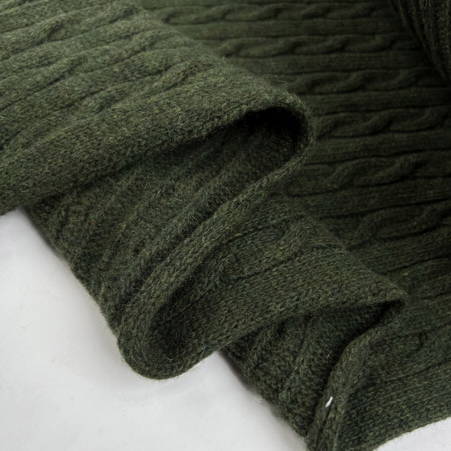 Cable Car - Chunky Wool - Olive Green