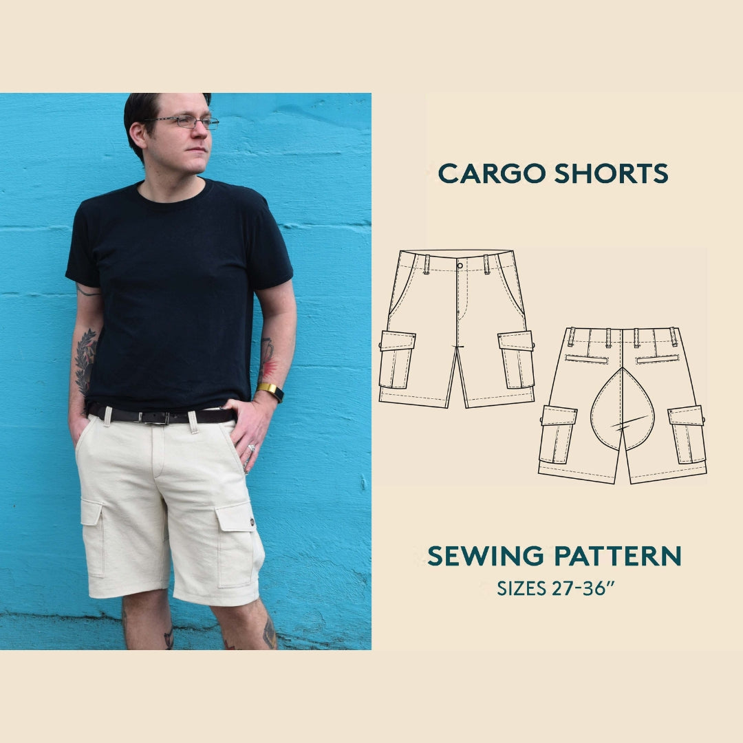 Wardrobe By Me - Men‚Äö√Ñ√¥s Cargo Shorts Pattern