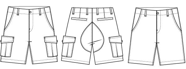 Wardrobe By Me - Men‚Äö√Ñ√¥s Cargo Shorts Pattern