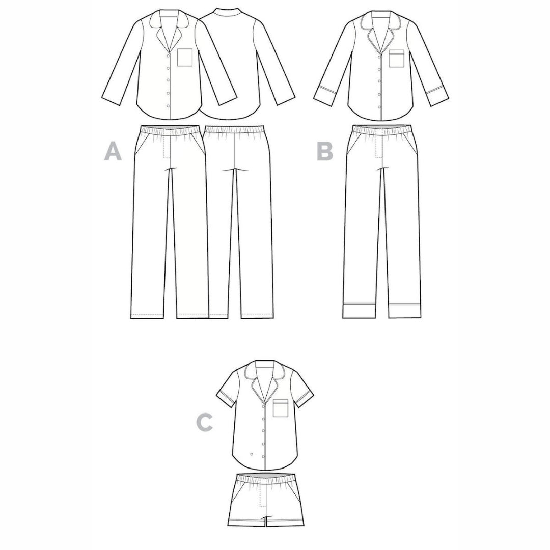 Closet Core Patterns - Carolyn Pyjamas Pattern