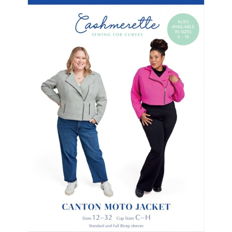 Cashmerette - Canton Moto Jacket Pattern (US 12-32)