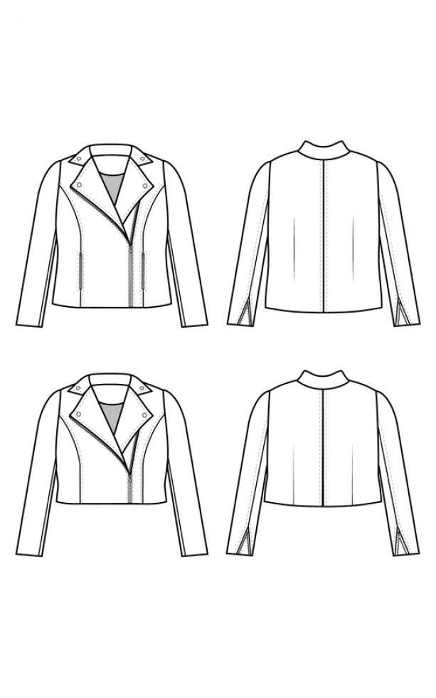 Cashmerette - Canton Moto Jacket Pattern (US 12-32)