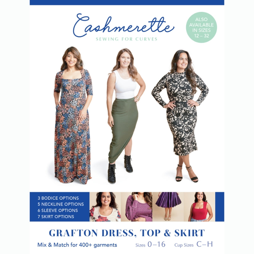 Cashmerette - Grafton Dress, Top & Skirt Pattern Mix & Match Pack (US 0-16)