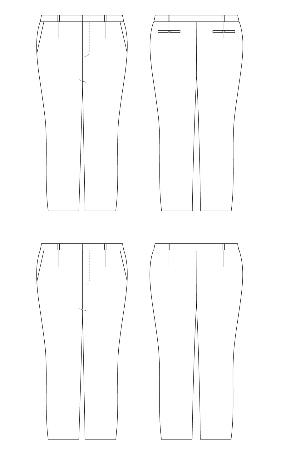 Cashmerette - Meriam Trousers Pattern (US 12-32)