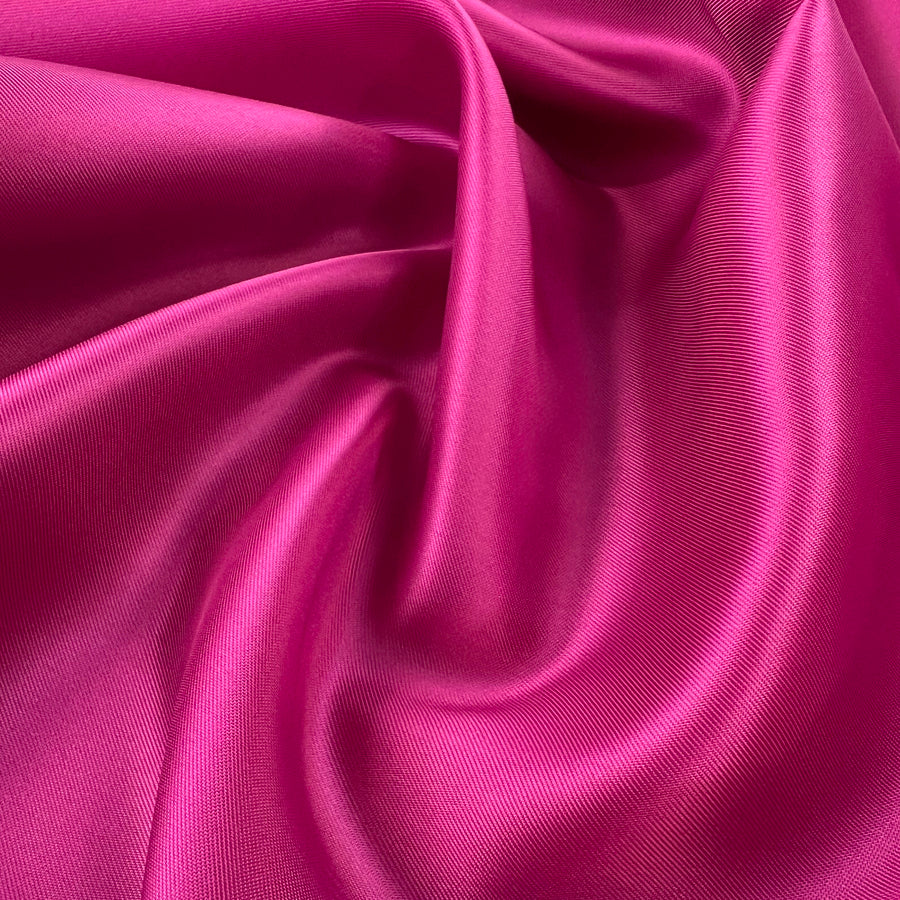Cerise Twill Lining Acetate Viscose Fabric