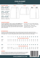Chalk & Notch - Evelyn Skirt Sewing Pattern