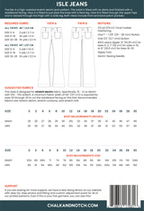 Chalk & Notch - Isle Jeans Sewing Pattern