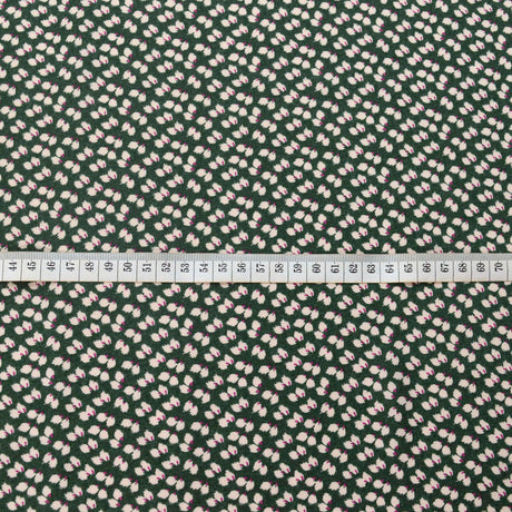 Challis Olive Leaf Viscose Challis Lightweight Dress Fabric Scale Fabric Photo