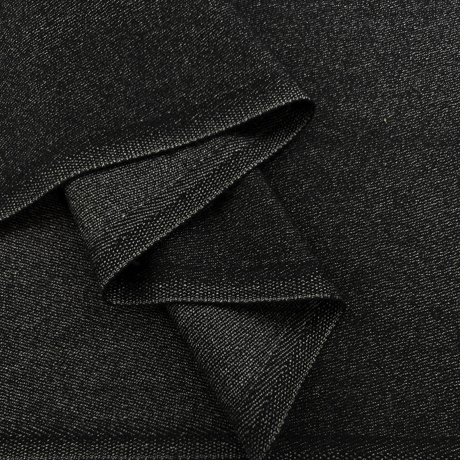 Charcoal Charm Wool Grey Yorkshire Coating Fabric Fold