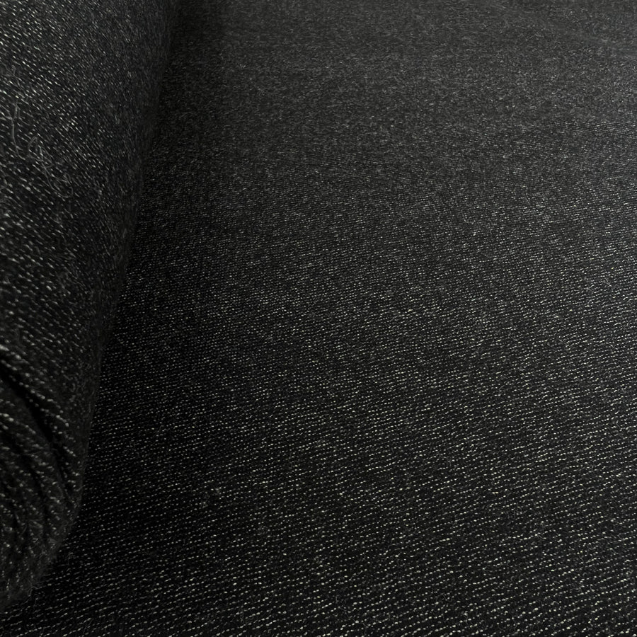 Charcoal Charm Wool Grey Yorkshire Coating Fabric Roll