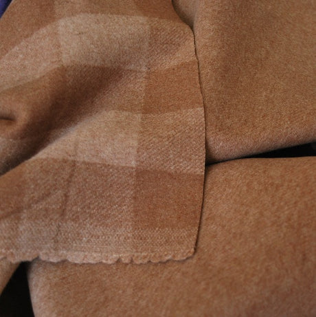 Chequers Wool Coating Fabric