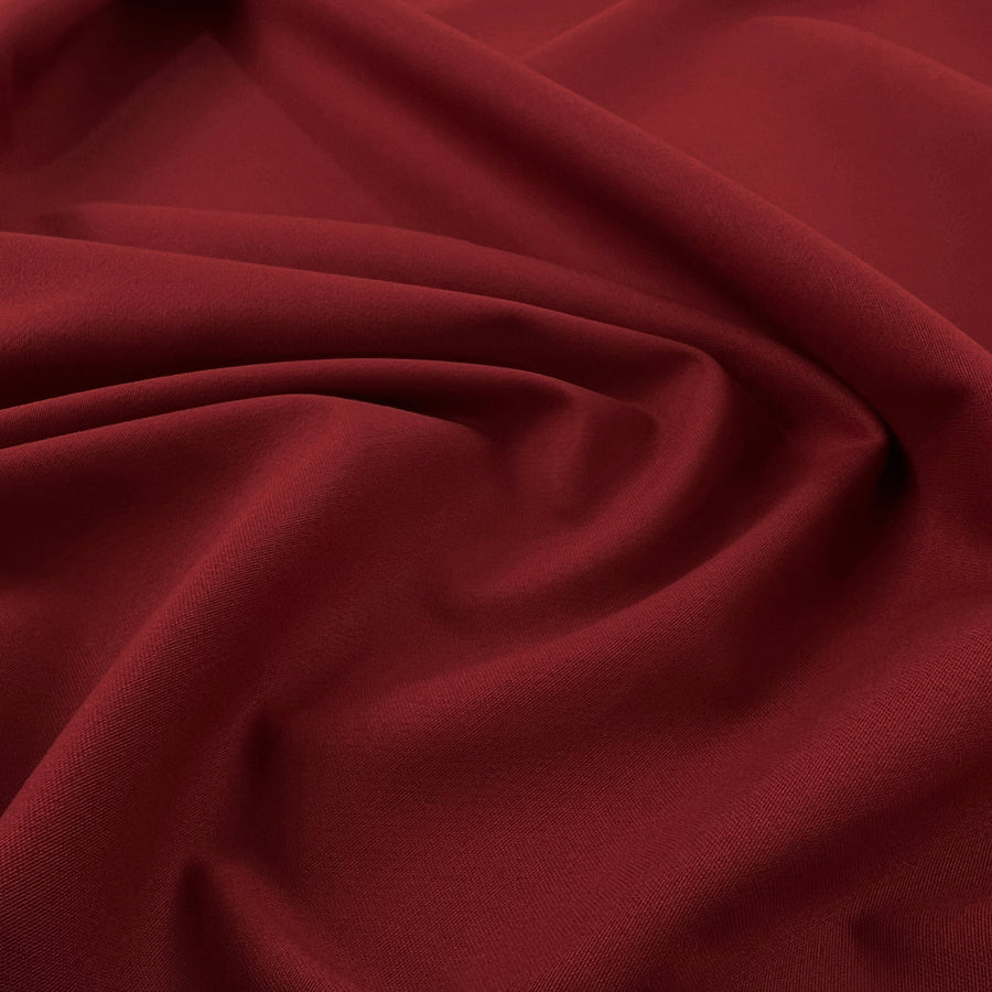 Cherry Ripe Cotton Elastane Red Trouser Fabric