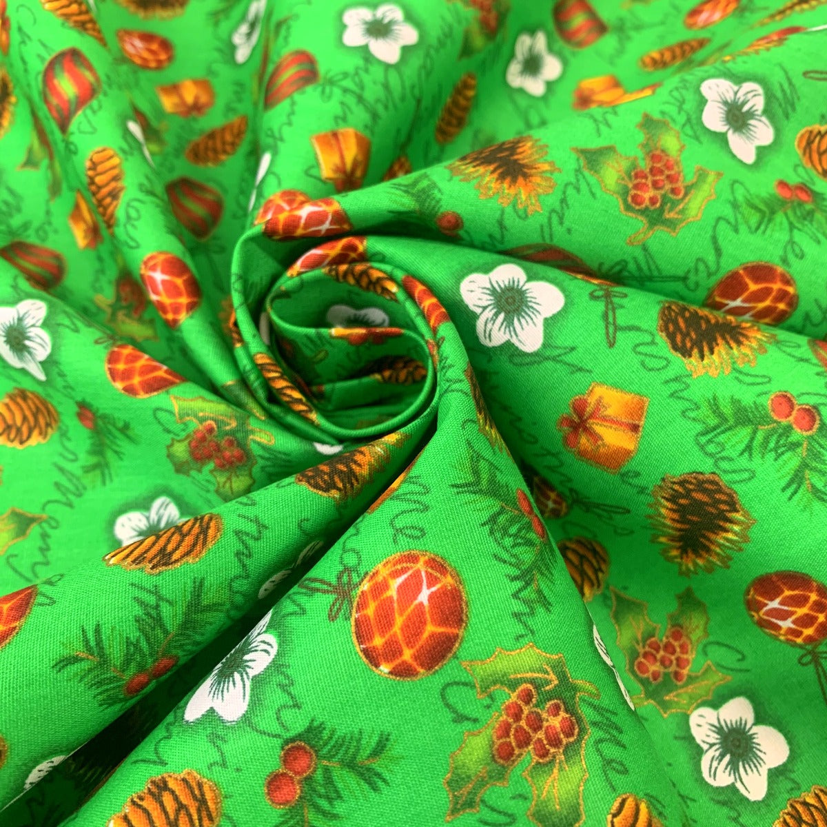 Stof Fabric - Christmas Acorn