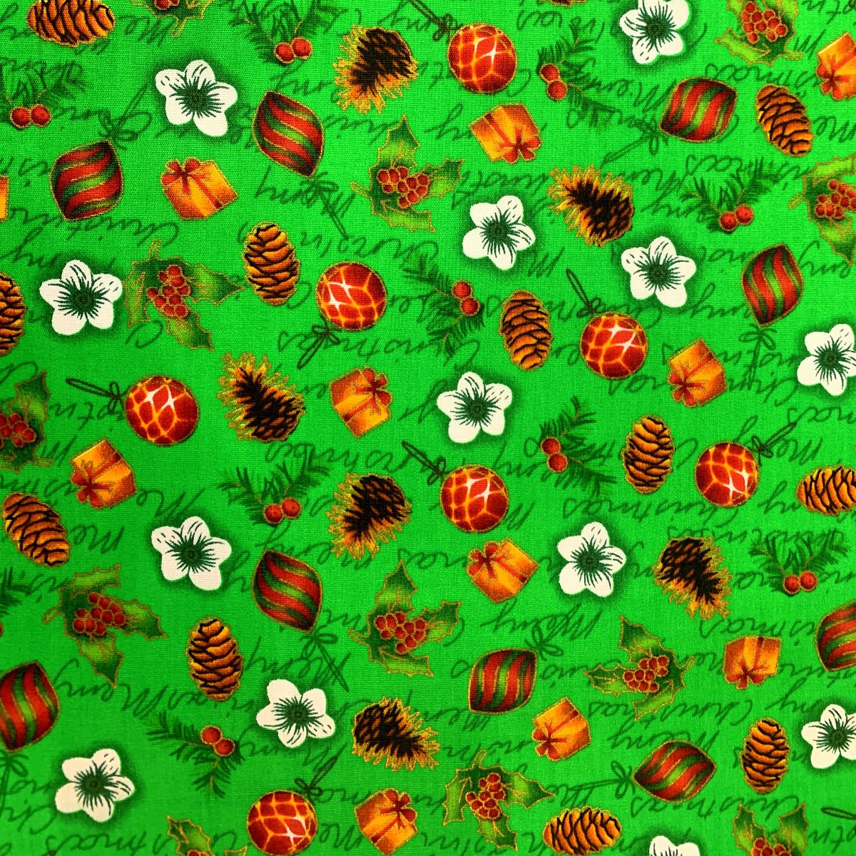 Stof Fabric - Christmas Acorn
