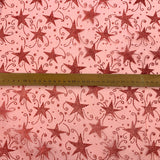 Christmas Organza - Glitter Stars - Red
